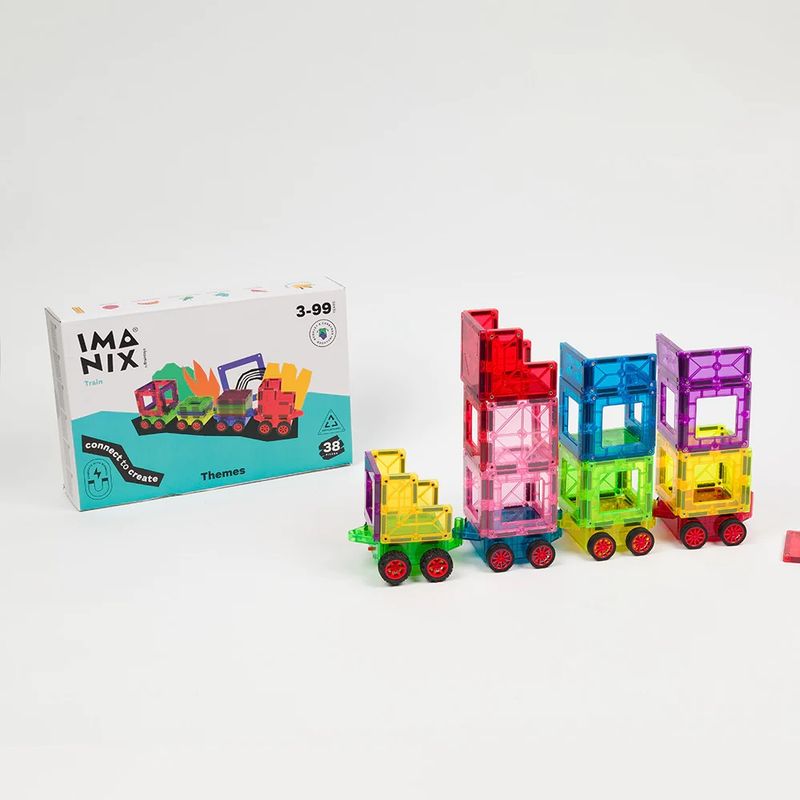 IMANIX - Imanix Train Electronics Cars 38 Piezas