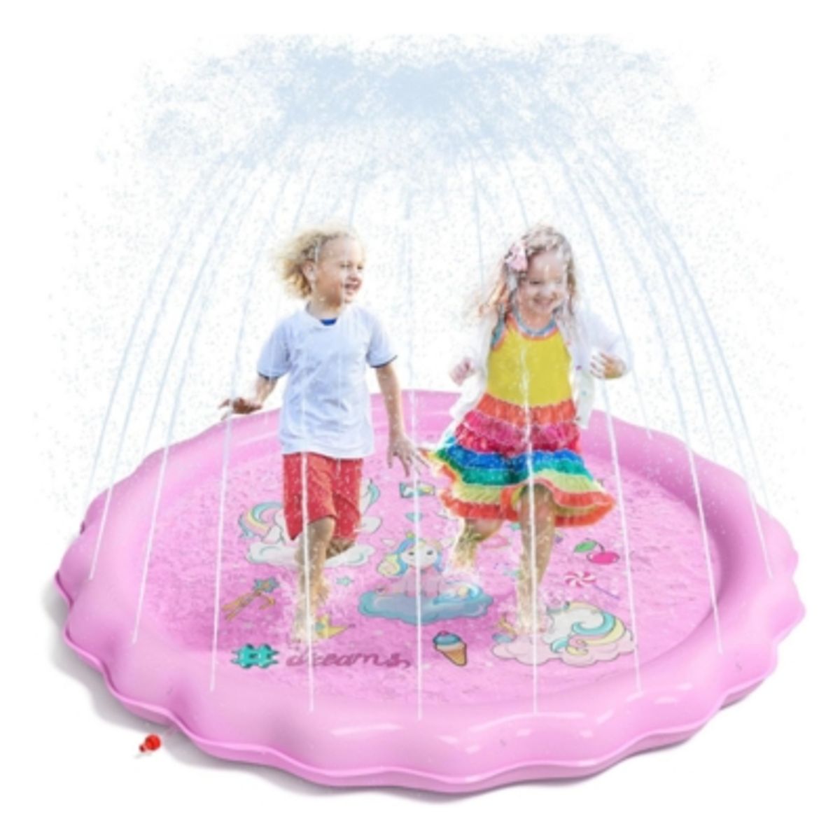 NEW LINE - Alfombra Inflable Tipo Fuente Piscina New Line Niña Media
