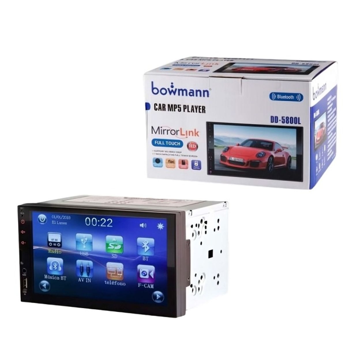 BOWMANN - RADIO DE AUTO BOWMANN  PANTALLA 7" TACTIL