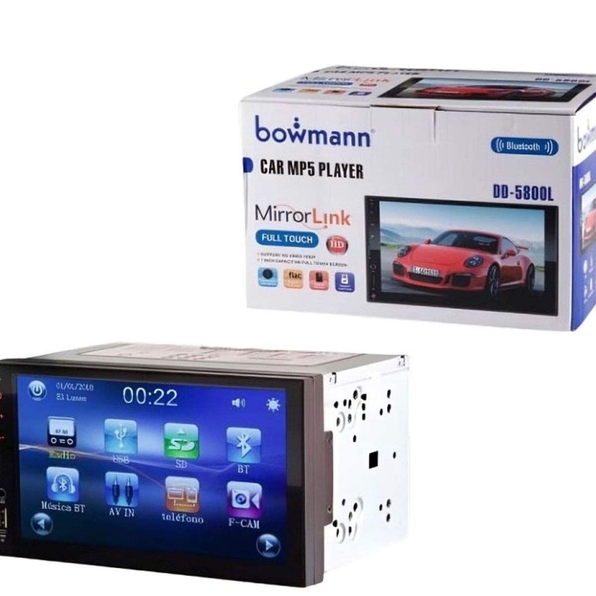 BOWMANN - RADIO DE AUTO BOWMANN  PANTALLA 7" TACTIL