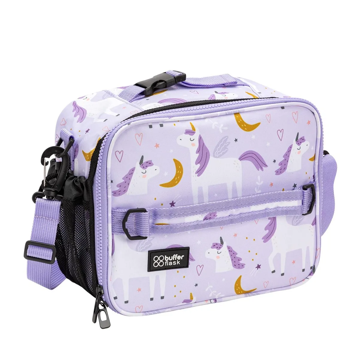 BUFFER FLASK - Lonchera Termica Niño Niña Buffer Bolso Almuerzo Colacion - Lila
