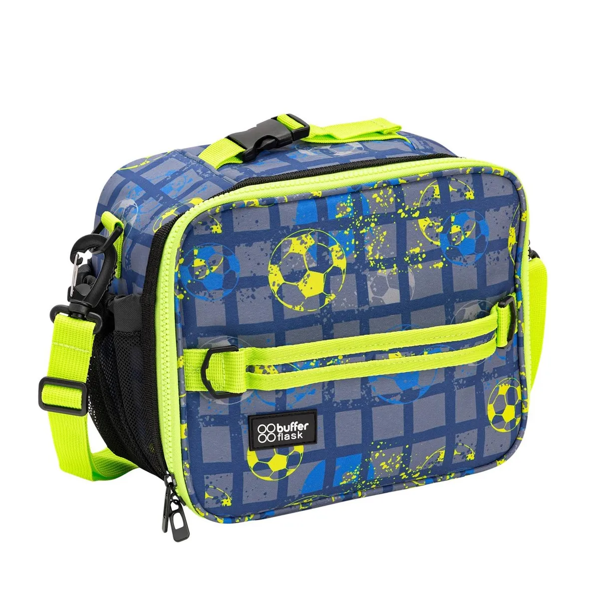 BUFFER FLASK - Lonchera Termica Niño Niña Buffer Bolso Almuerzo Colacion - Verde lima