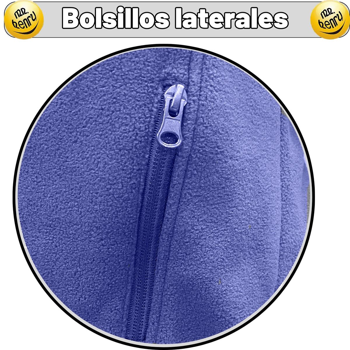MR HENRY - Poleron - Micropolar Escolar - Niño  C/Capuchon desmontable