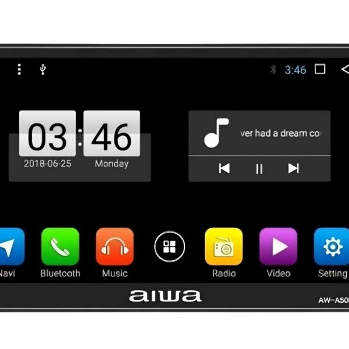 AIWA - RADIO REPRODUCTOR PANTALLA FULL TACTIL TFT LCD 7 HD