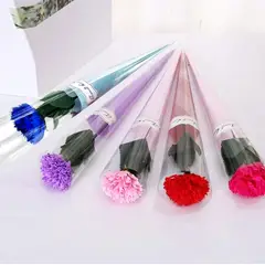 GENERICO - Ramo De Flores Artificial Clavel 33CM 12 Unidades