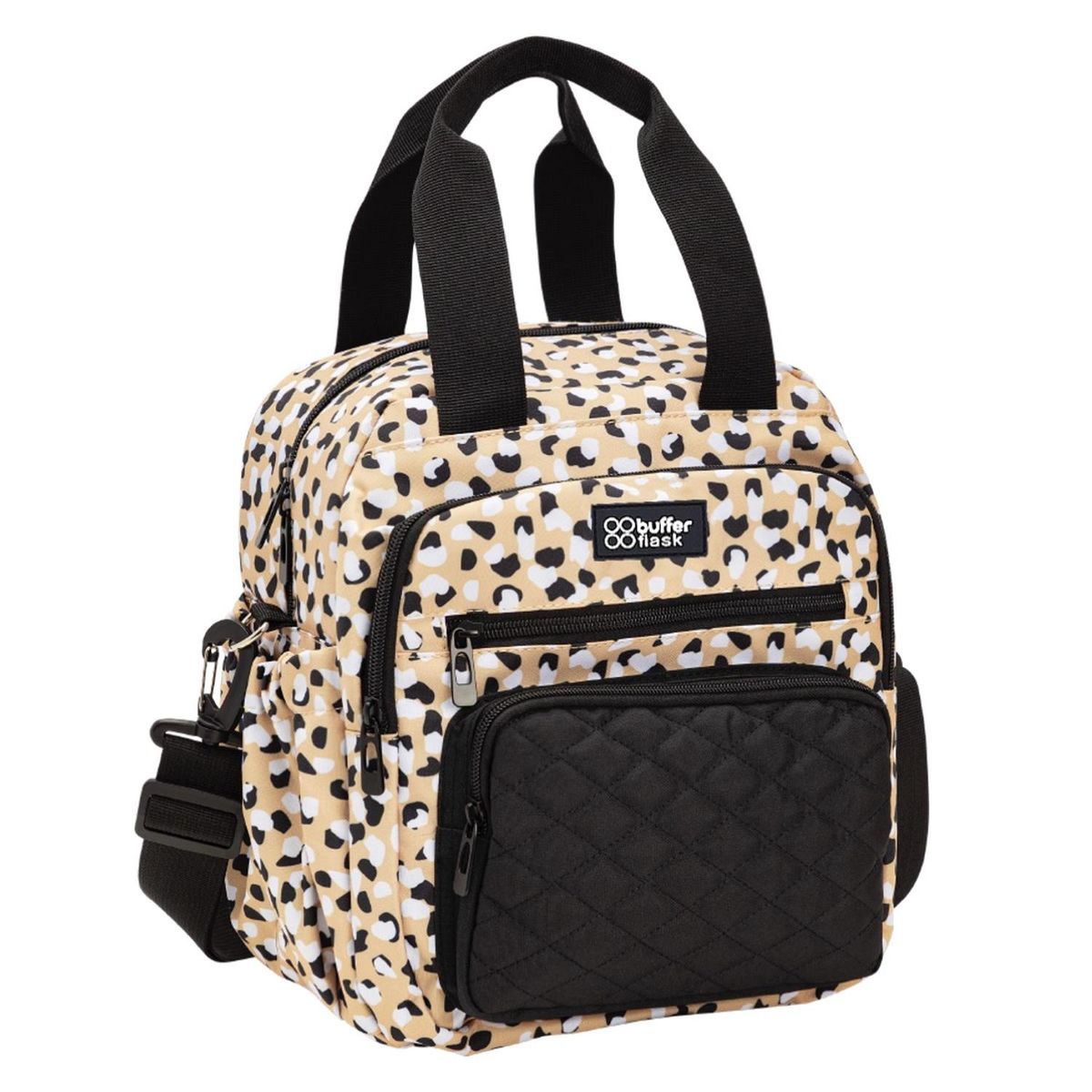 BUFFER FLASK - Lonchera Termica Buffer Bolso Almuerzo y Mochila 2 en 1 - Beige