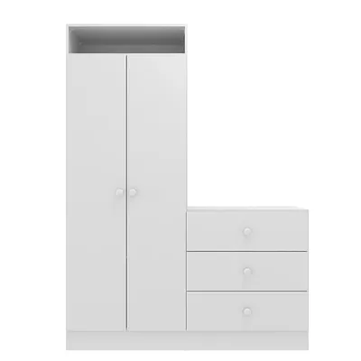 Imagen 2 del producto Armario Con Cómoda Pimpolho Blanco