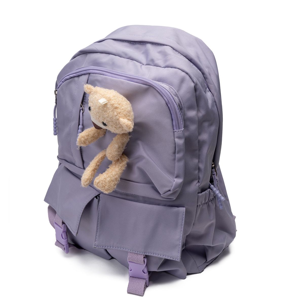 CHINITOWN - Mochila Lila Con Ositio Chinitown