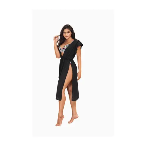 CAROL - SALIDA DE BAÑO NEGRO C7108