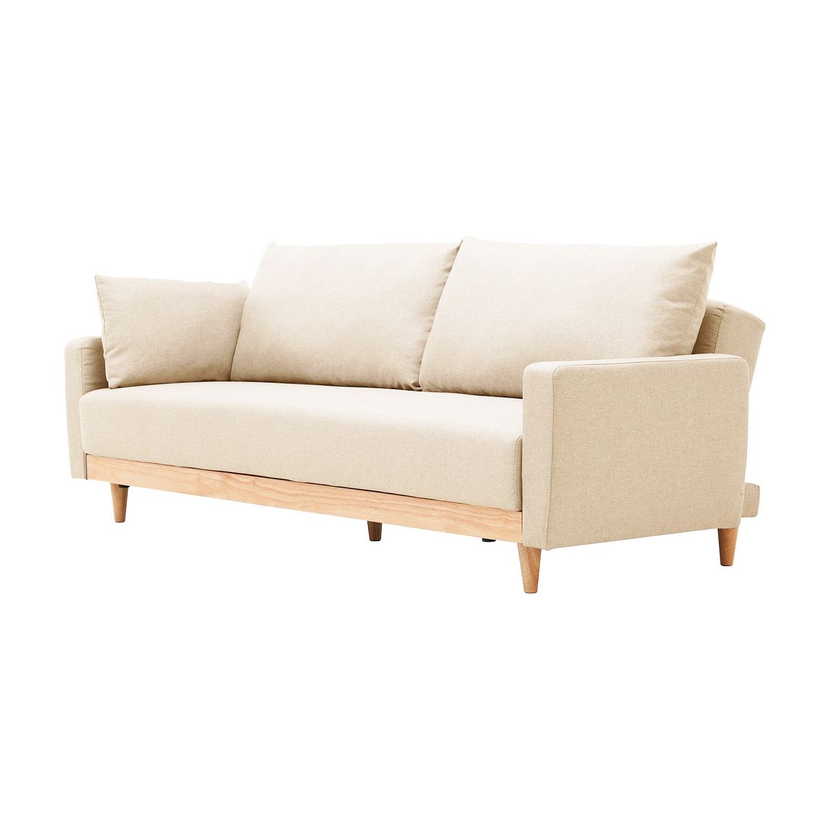 EL BARCO - SOFÁ FUTÓN TRES CUERPOS FLORIDA MARFIL