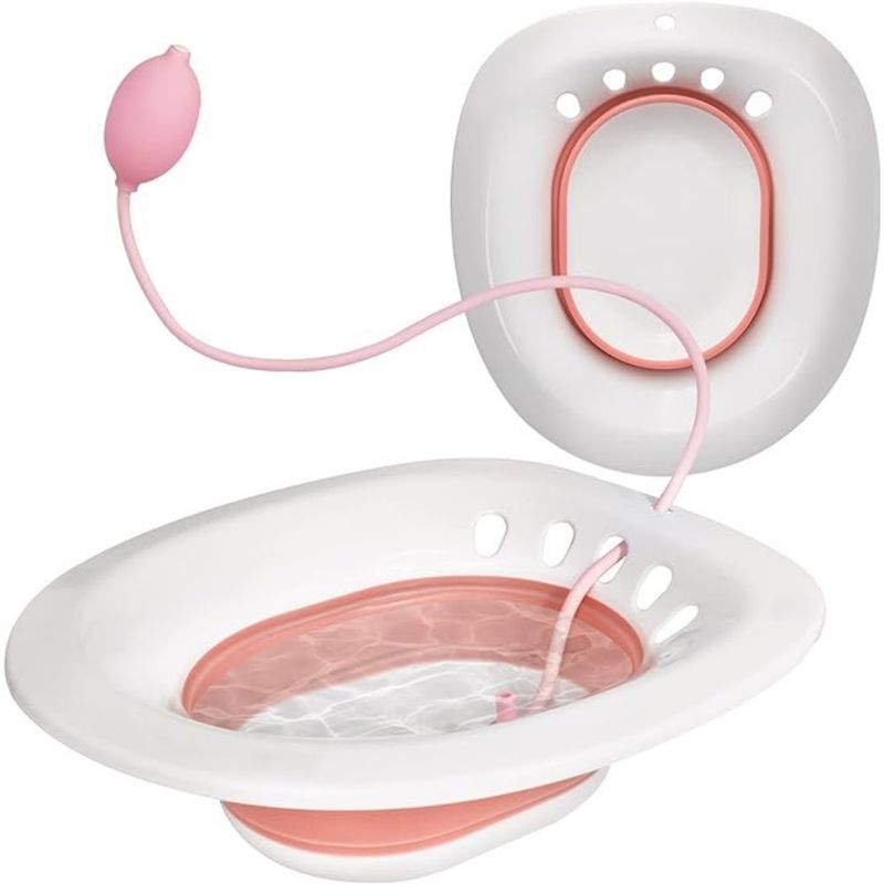 GENERICO - Baño Asiento Alivio Hemorroides Embarazadas Bidé Plegable