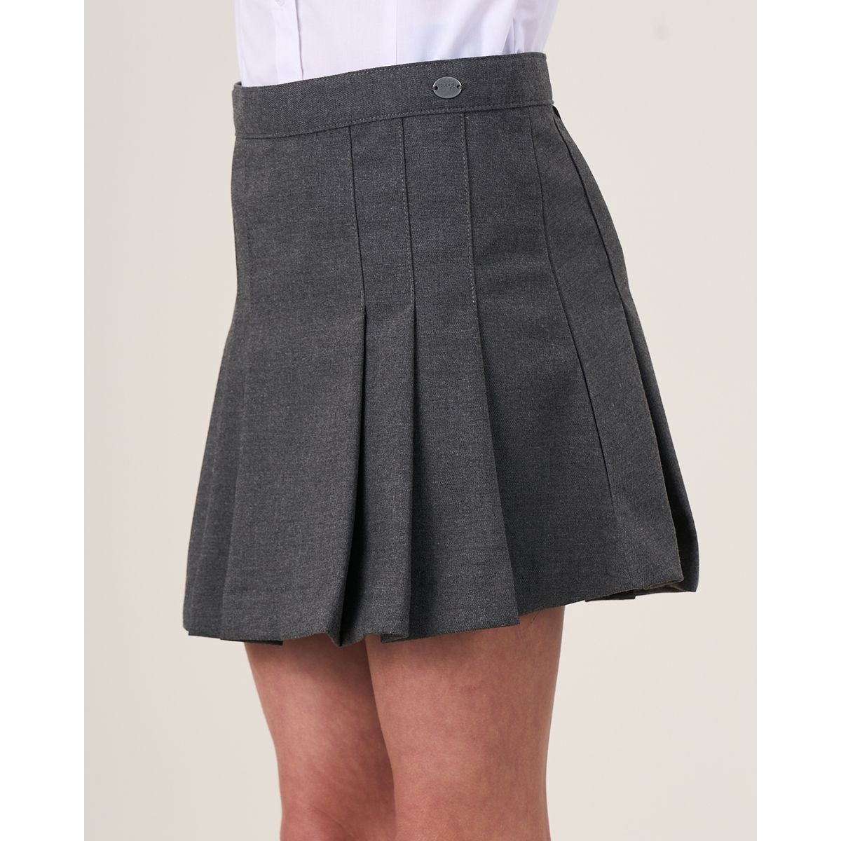 POLEMIC - FALDA ESCOLAR GRIS TALLA 6 a 10 - POLEMIC