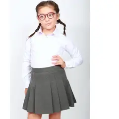 POLEMIC - FALDA ESCOLAR GRIS TALLA 6 a 10 -