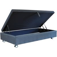 Base De Cama Baul 1.5 Plaza Largo 200 cm con rueda Logo