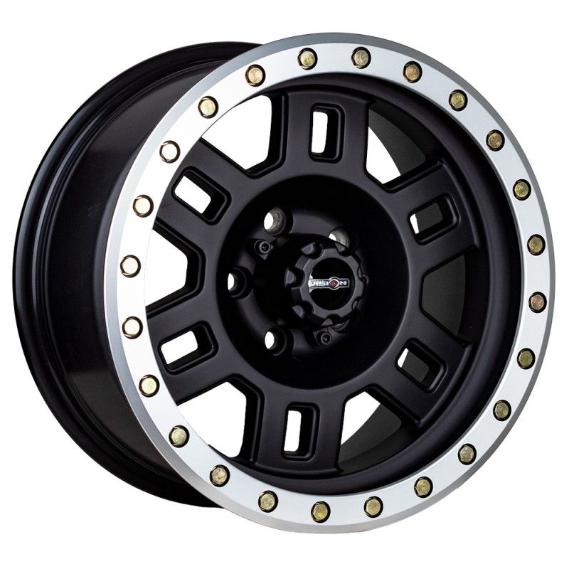 GENERICO - Llantas aro 16X8 5X1143 ET0 VISION NEGRO SET 4