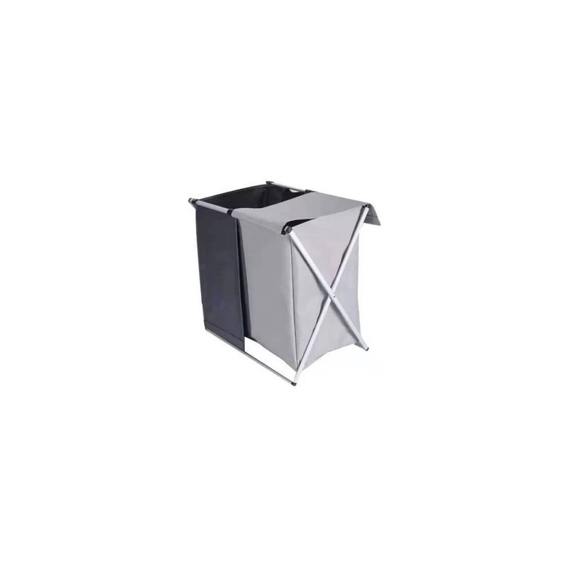 GENERICO - Cesta Canasto Ropa Sucia Doble Plegable Almacenamiento Xl
