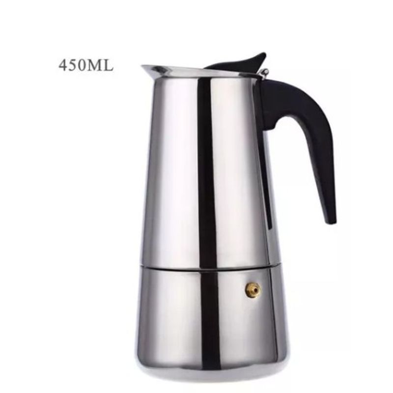 GENERICO - Cafetera Portátil de Acero Inoxidable 9 Tazas SG104695