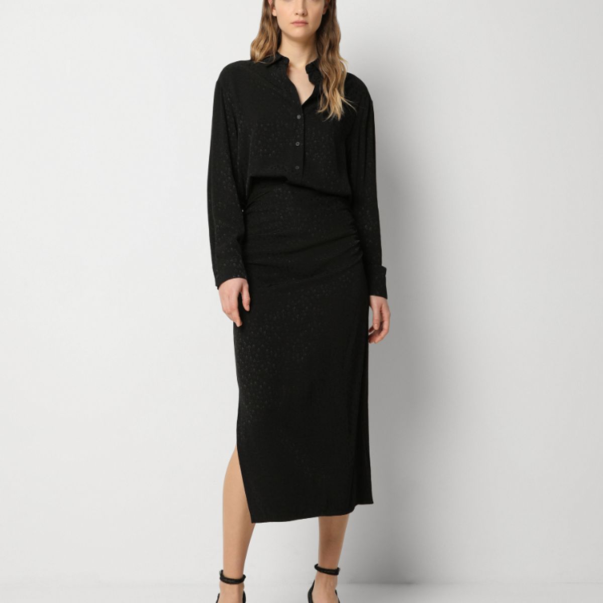 SCALPERS - FALDA MIDI SKULL STAR