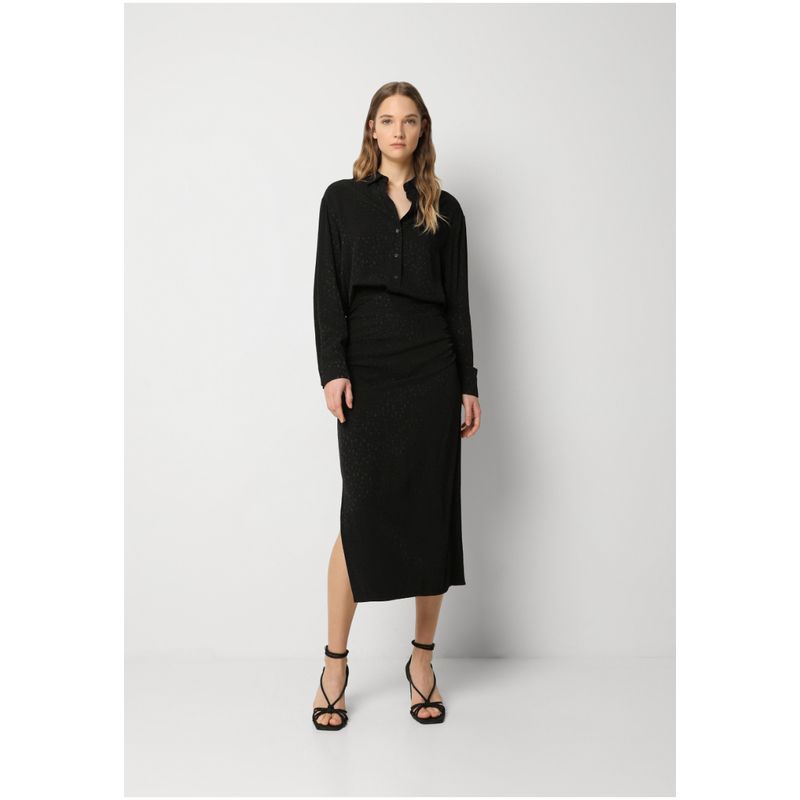 SCALPERS - Falda Midi Skull Star Black