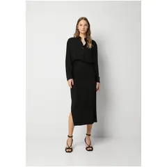 SCALPERS - Falda Midi Skull Star Black
