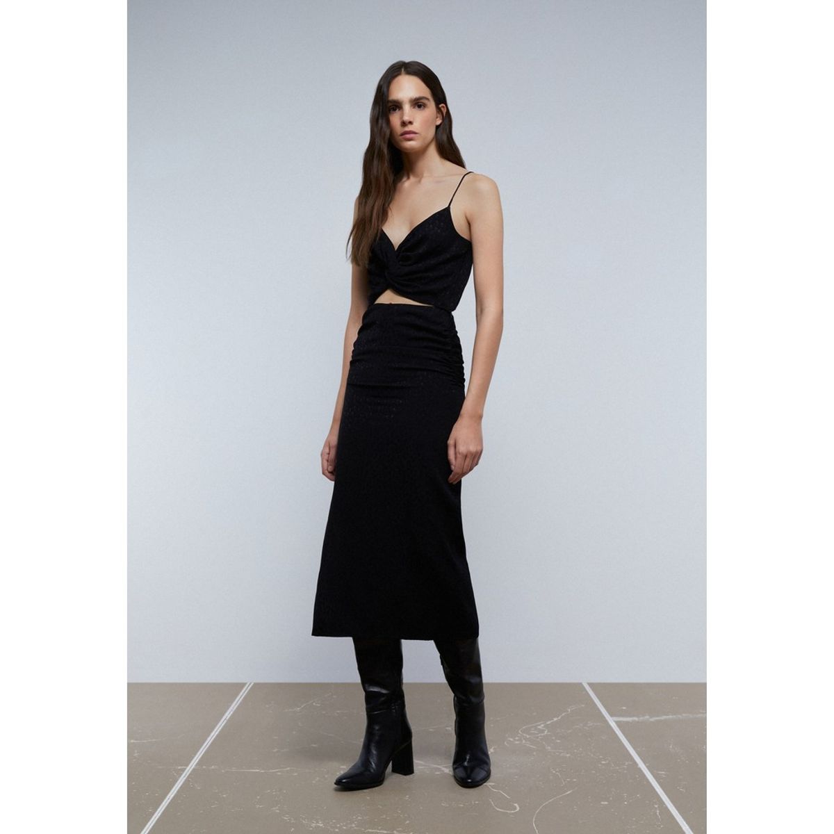 SCALPERS - FALDA MIDI SKULL STAR