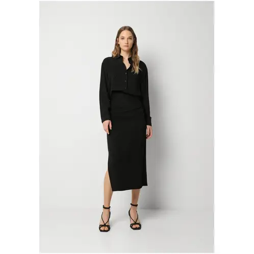 SCALPERS - Falda Midi Skull Star Black
