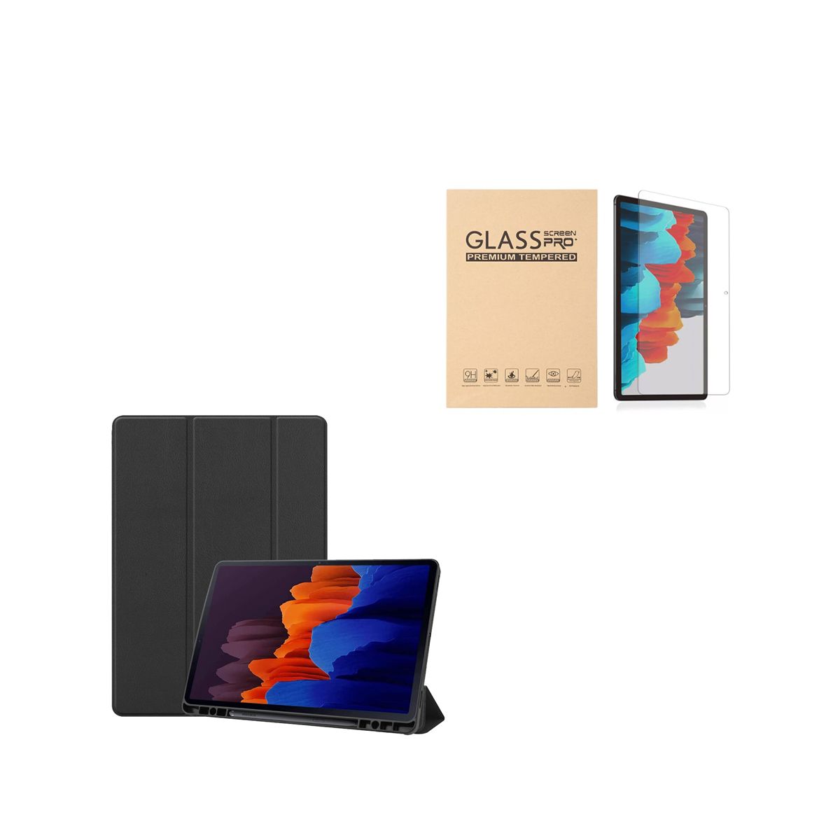 JOIGO - Carcasa Lamina Vidrio Para Samsung Tab A8 10.5 Con Ranura