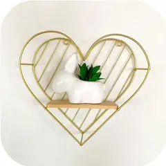 GENERICO - Repisa Dorada Corazón