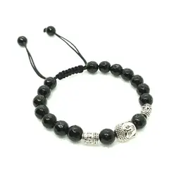 GENERICO - Pulsera Ónix con Dije de Buda