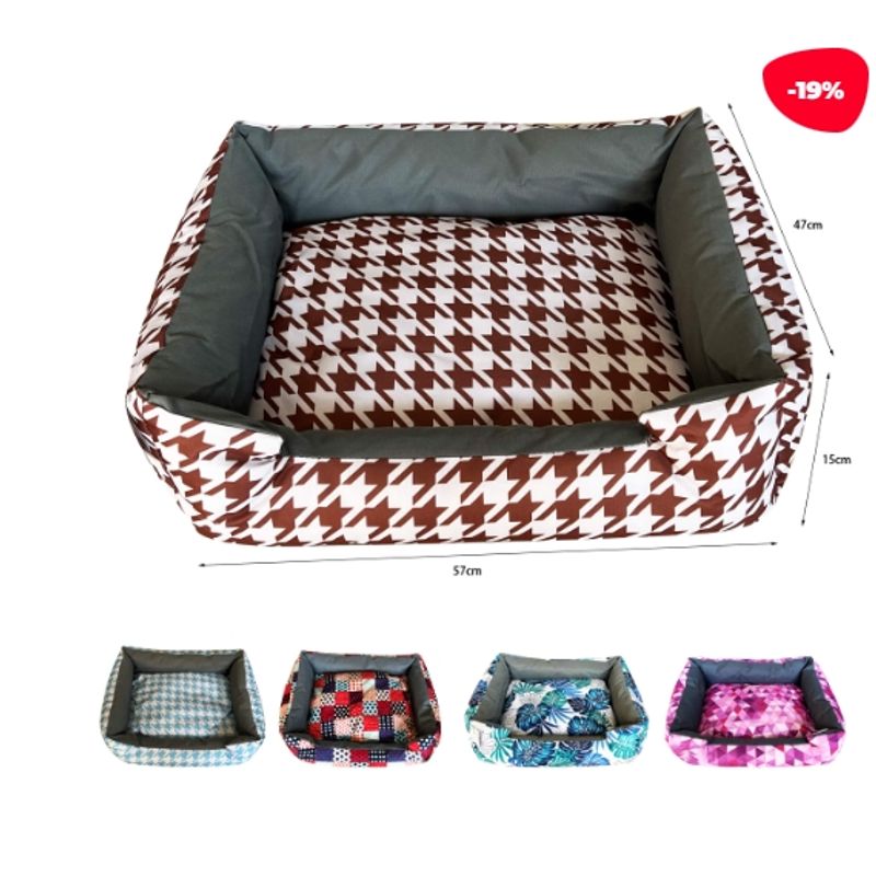 GENERICO - Cama Para Mascota Con Diseños 57X47X14CM