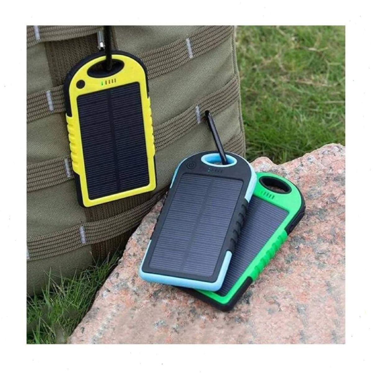 GENERICO - Cargador Teléfono Solar Portátil Powerbank Resiste Agua