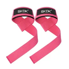 GENERICO - MUÑEQUERAS STRAPS CORREA LEVANTAMIENTOS PESAS FUCSIA
