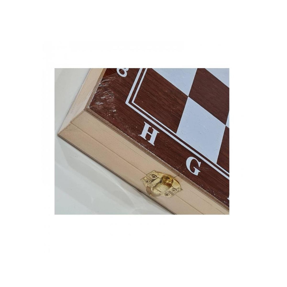 GYMPRO - Ajedrez Backgammon Dama Tablero Madera Fichas Plástico