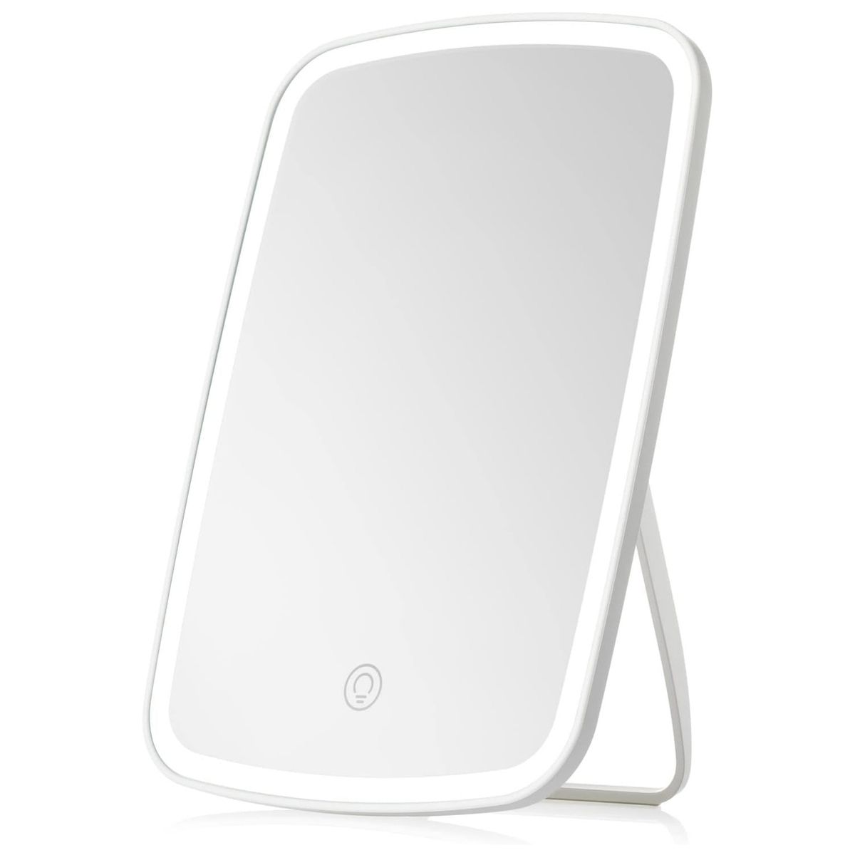 COREJOY - Espejo de maquillaje con pantalla táctil y luz LED