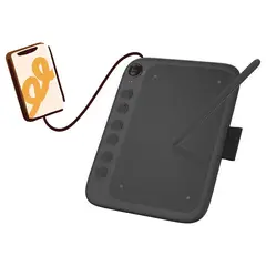 UGEE - Q6 Tableta Digitalizada Gráfica Teléfono Android Negro
