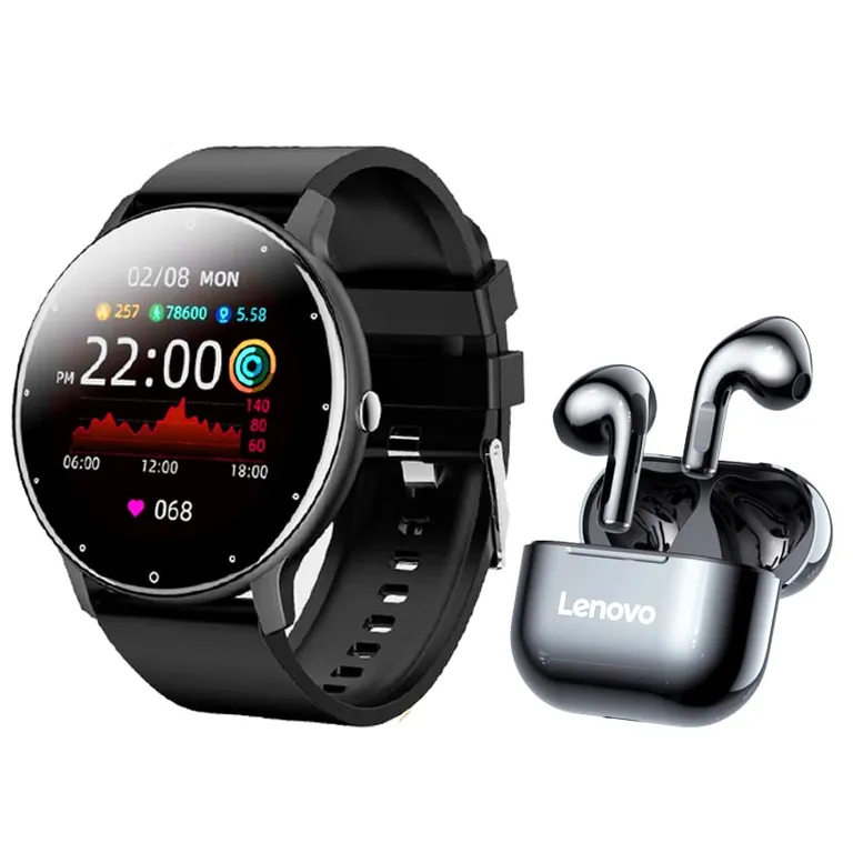 Audífonos LP40 Tws y Toumi Fit 2 watch Reloj inteligente