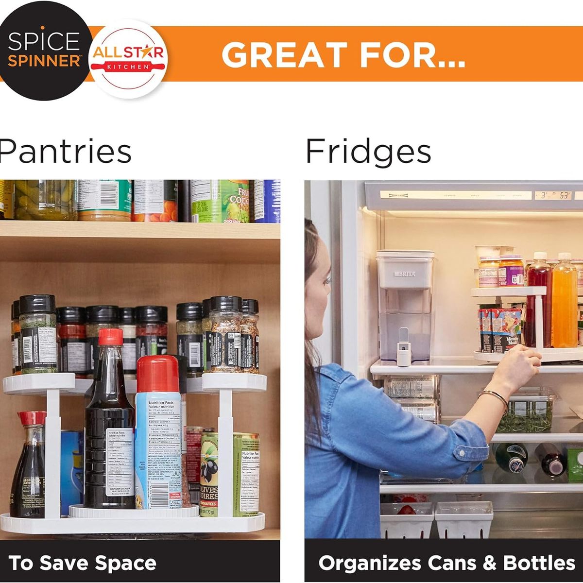 EVERSO - Especiero Condimentos Organizador Multifuncional Giratorio