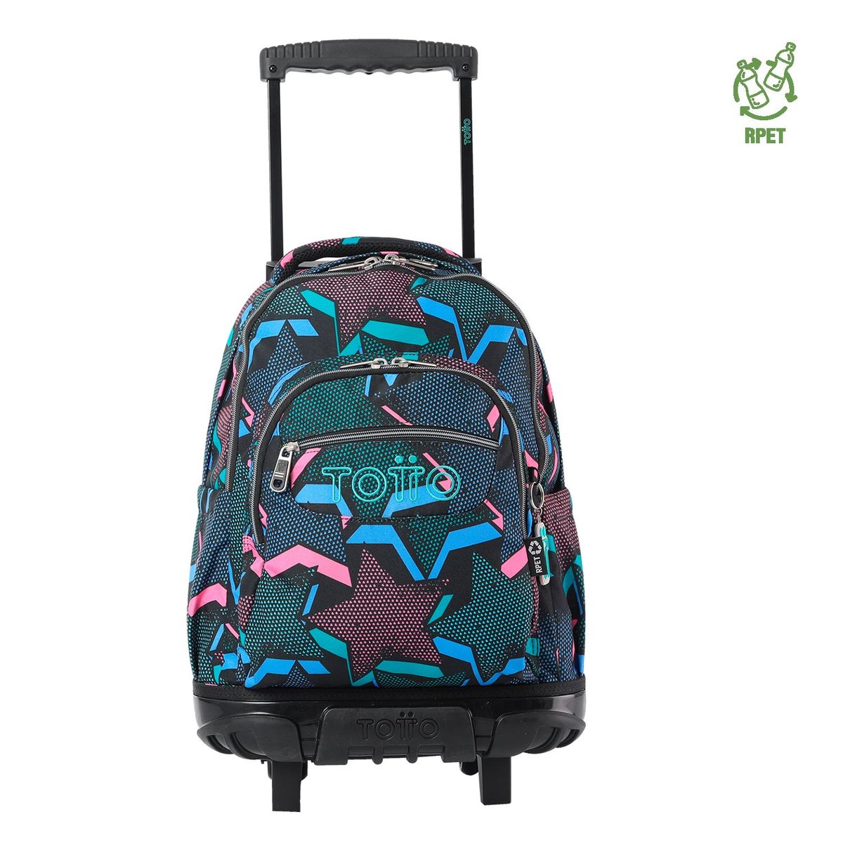 TOTTO - TOTTO Mochila Escolar Notebook con ruedas Bomper Renglon para Niña