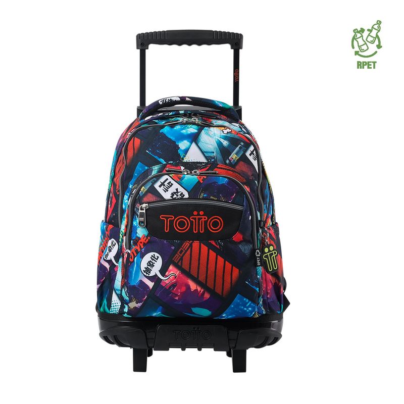 TOTTO - Mochila con Ruedas Bomper Escolar Notebook Niño rPET Totto Renglon