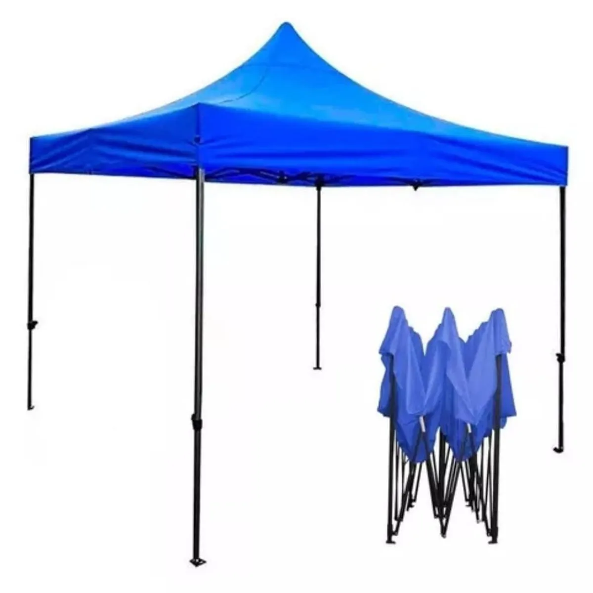 GENERICO - Toldo Plegable 3x3 m azul tipo araña
