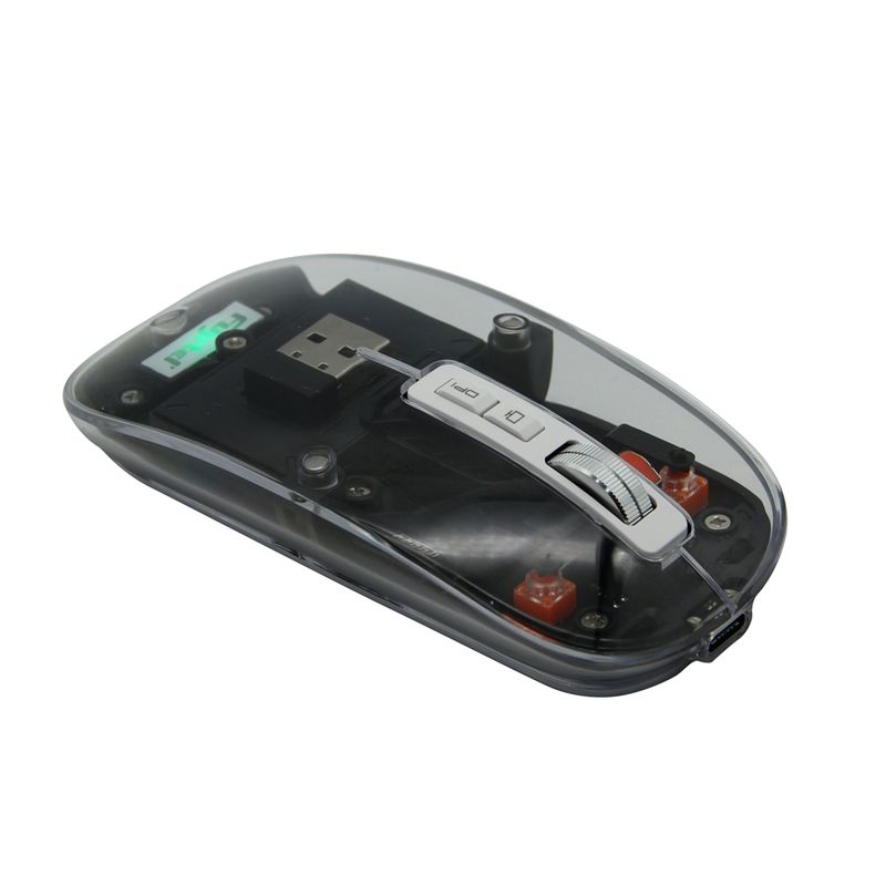 FUJITEL - MOUSE INALAMBRICO FUJITEL CRYSTAL 24G BT NEGRO I160CRYWM74BLK
