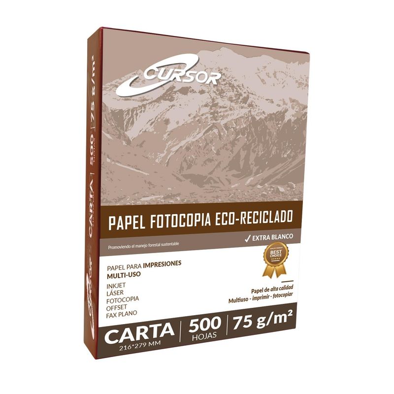 CURSOR - PAPEL FOTOCOPIA CARTA 75G 500H CURSOR