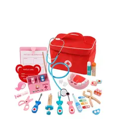 SM - Set Juego De Roles Doctor- Dentista Juego Madera Niños