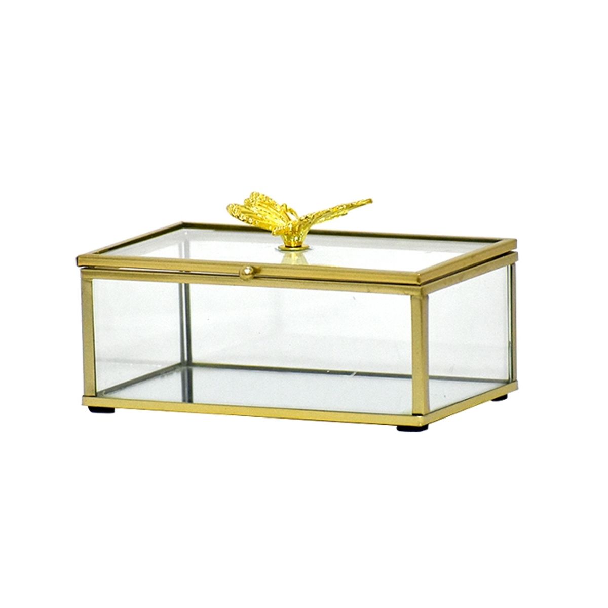 GENERICO - Joyero Cristal Buterfly XL (15 x 9 x 8 cm )