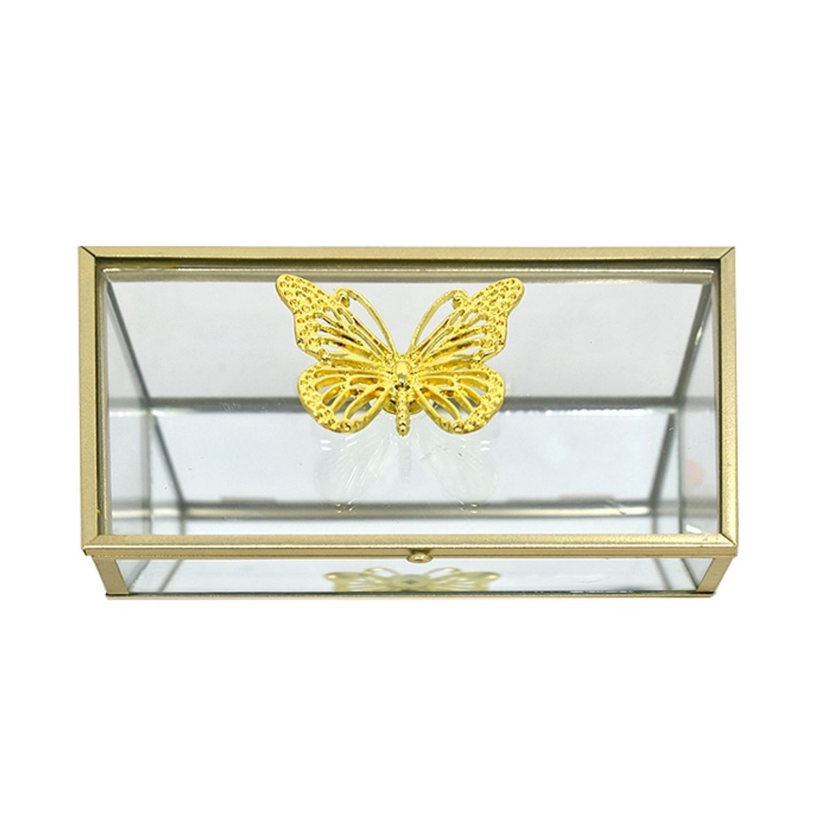 GENERICO - Joyero Cristal Buterfly XL (15 x 9 x 8 cm )
