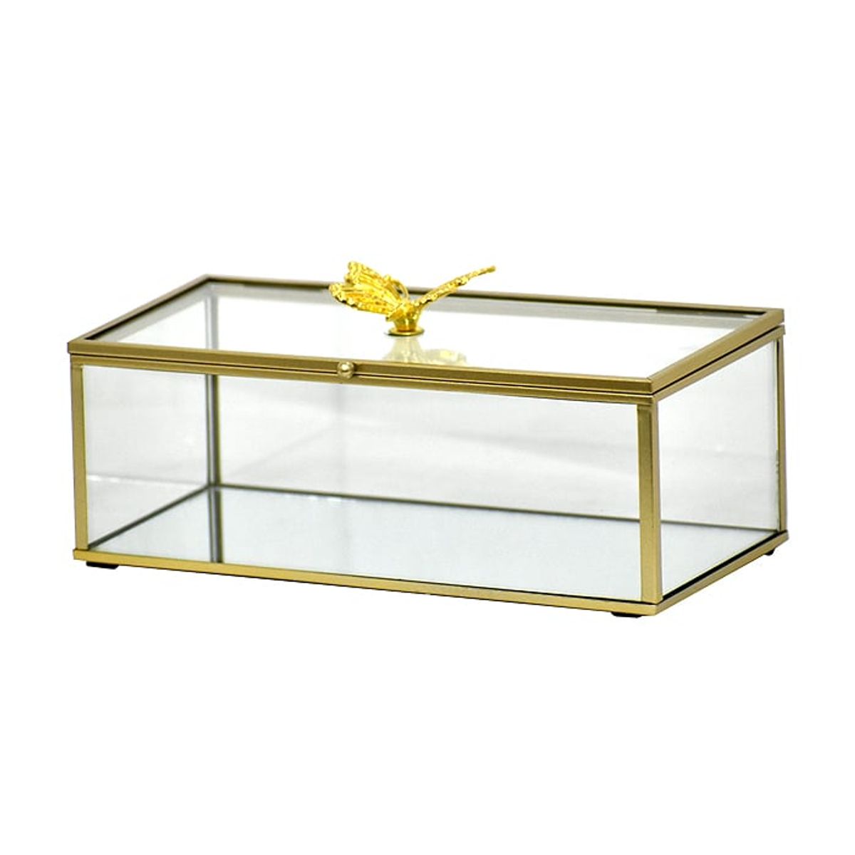 GENERICO - Joyero Cristal Buterfly S (22 x 11 x 10 cm )