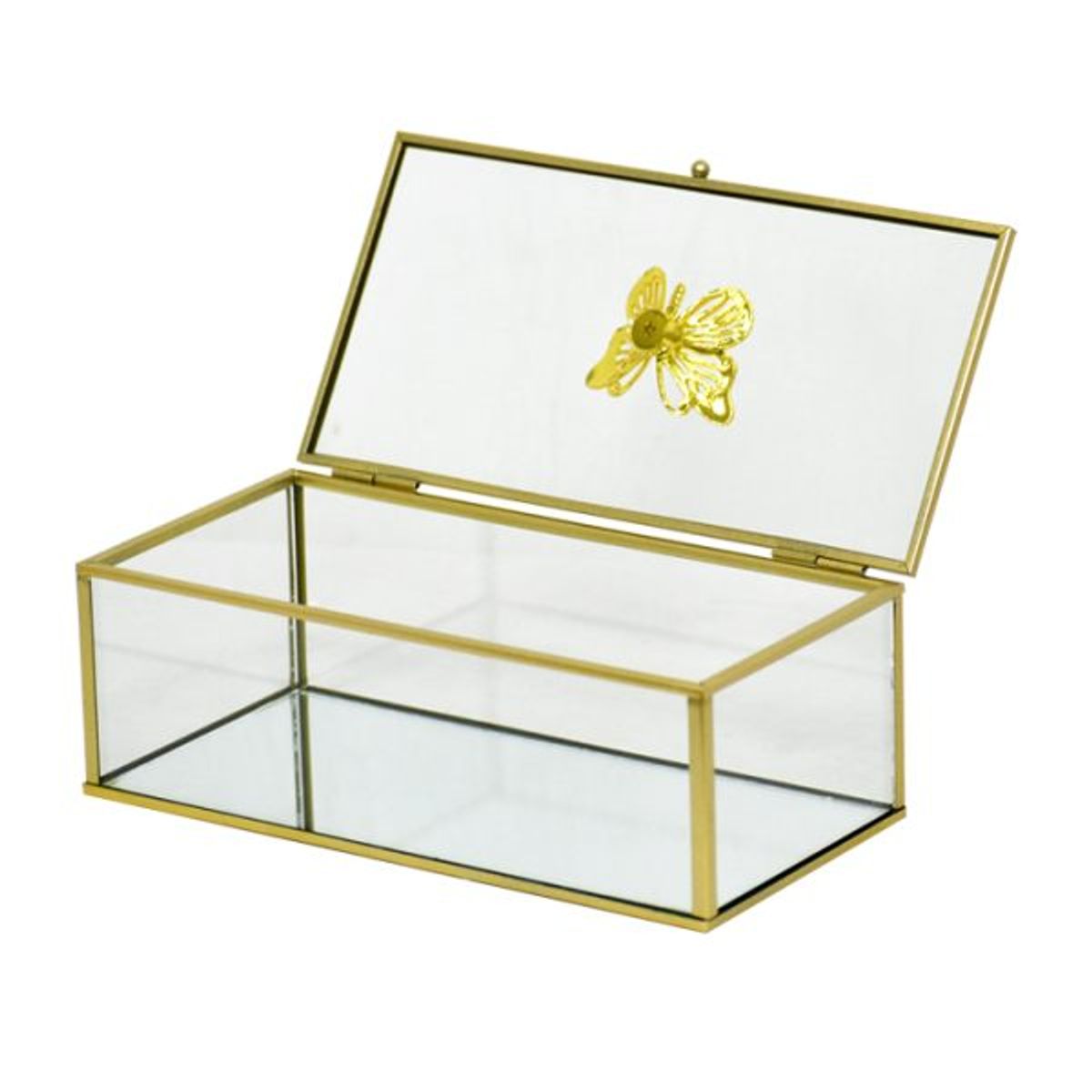 GENERICO - Joyero Cristal Buterfly S (22 x 11 x 10 cm )