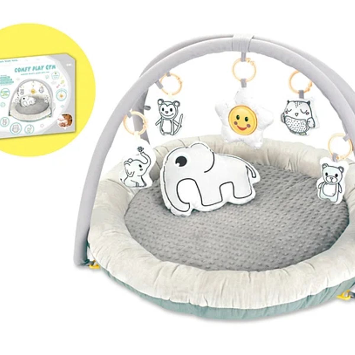 KIDSCOOL - Alfombra Didáctica Sensory Mat Gris