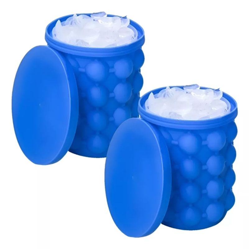GENERICO - Pack X2 Cubeta Hielo Silicona Cubeta Hielera Cubeta De Hielo