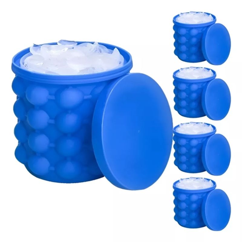 GENERICO - X5 Cubeta Hielo Silicona Molde Hielo Redondo Cubeta De Hielo